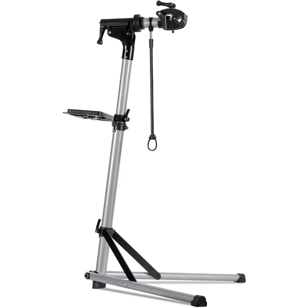 Bike Repair Stand, Aluminum Bike Stand for Maintenance, 110lbs Capacity, 360° Rotatable Clamp, Tool Tray Included, Silver
Bike Repair Stand, Aluminum Bike Stand for Maintenance, 110lbs Capacity, 360° Rotatable Clamp, Tool Tray Included, Silver