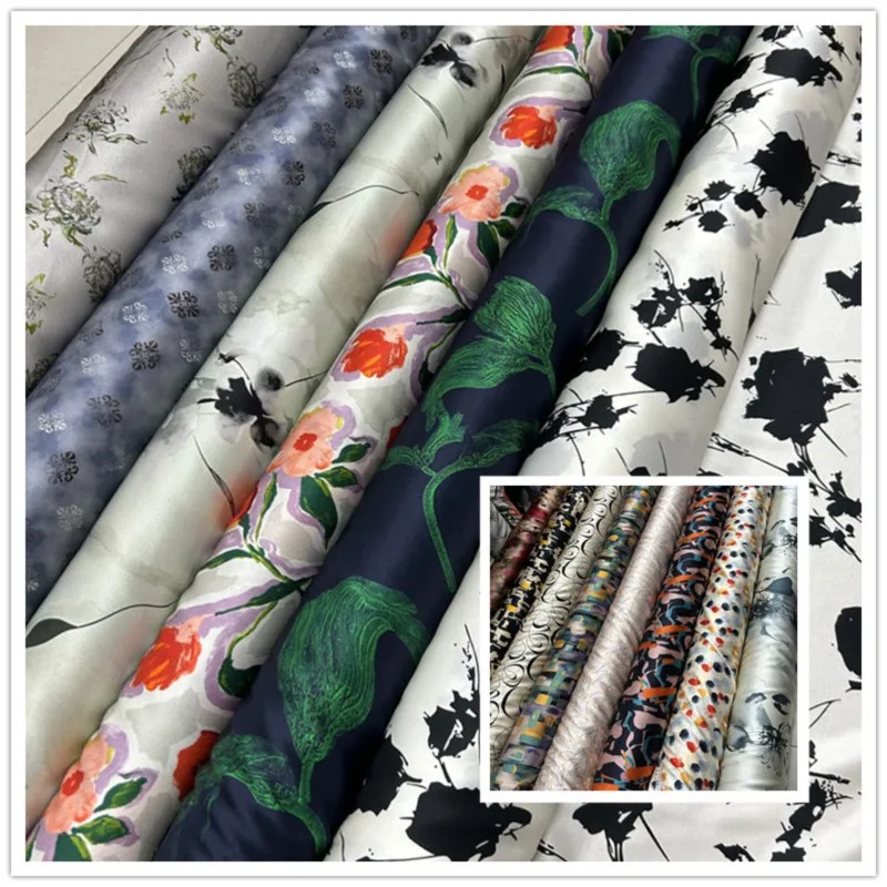 Summer thin silk stretch satin fabric 140cm wide 21momme fine twill dress shirt
Summer thin silk stretch satin fabric 140cm wide 21momme fine twill dress shirt