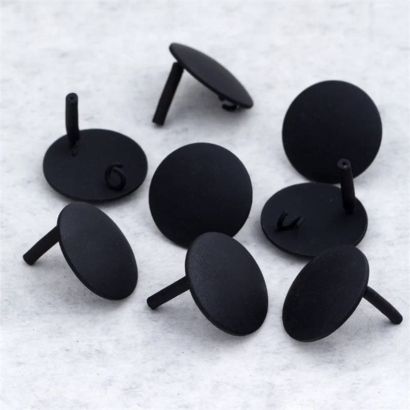 10pcs Handmade Black Earring Settings Round Earrings Connectors Earrings Base for Jewelry Making Findings Diy Stud Earrings
10pcs Handmade Black Earring Settings Round Earrings Connectors Earrings Base for Jewelry Making Findings Diy Stud Earrings