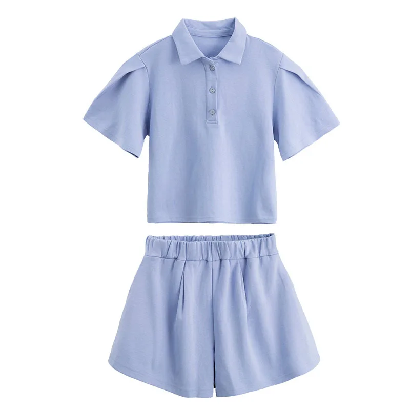 2024 summer Girls clothes soft cotton Tracksuit Kids loose short sleeve solid t shirt + sport shorts pant 6 7 8 9 10 12 13 years
2024 summer Girls clothes soft cotton Tracksuit Kids loose short sleeve solid t shirt + sport shorts pant 6 7 8 9 10 12 13 years