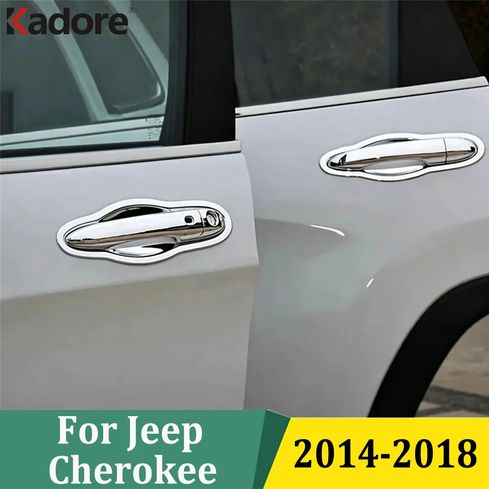 For Jeep Cherokee 2014 2015 2016 2017 2018 ABS Chrome Side Door Handle Cover Trim Sticker Car Styling Exterior Accessories
For Jeep Cherokee 2014 2015 2016 2017 2018 ABS Chrome Side Door Handle Cover Trim Sticker Car Styling Exterior Accessories