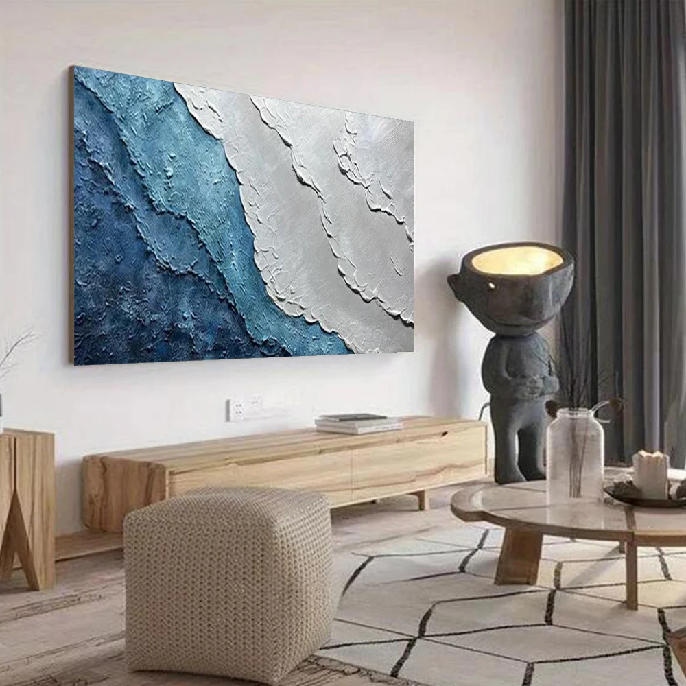 100% Handmade Abstract Oil Painting Blue And Orange Red Rendered Sea View Wall Art Picture For Home Living Room Decor Image Gift
100% Handmade Abstract Oil Painting Blue And Orange Red Rendered Sea View Wall Art Picture For Home Living Room Decor Image Gift