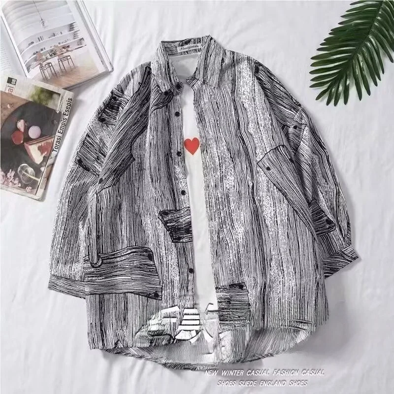 Loose Casual Men's Shirt New Design Autumn Fashion Versatile Outerwear Standard Fit Long Sleeve Pure Color No Brand Registered
Loose Casual Men's Shirt New Design Autumn Fashion Versatile Outerwear Standard Fit Long Sleeve Pure Color No Brand Registered