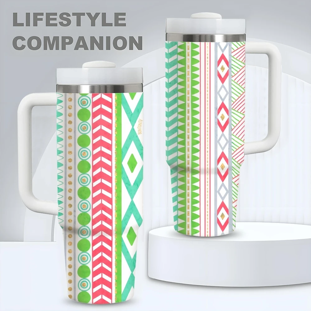 Beautiful Boho Stripe Vacuum Flasks 40oz Stainless Steel Vacuum Insulated Tumbler with Straw Leak Resistant Travel Mug
Beautiful Boho Stripe Vacuum Flasks 40oz Stainless Steel Vacuum Insulated Tumbler with Straw Leak Resistant Travel Mug