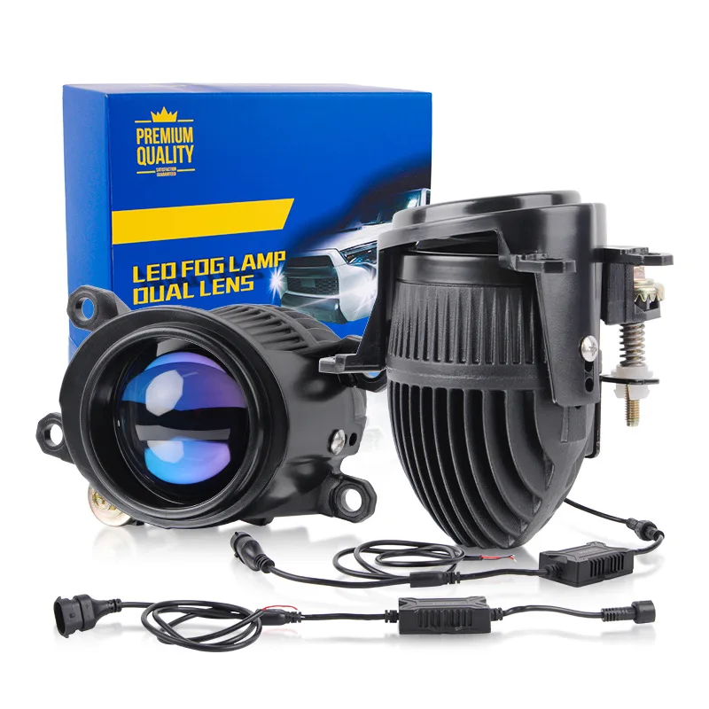 2.0 Inch 60W Bi-LED Projector Fog Lights H11 Socket Three Color Yellow White Blue Film High Low Beam Super Bright Retrofit Lamps
2.0 Inch 60W Bi-LED Projector Fog Lights H11 Socket Three Color Yellow White Blue Film High Low Beam Super Bright Retrofit Lamps
