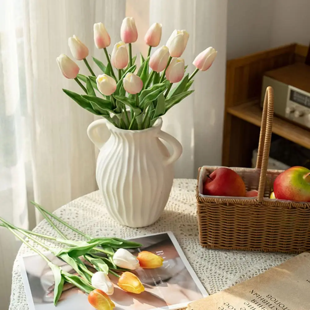 3 Pcs Artificial Tulips Fake Tulip Flowers with Bendable Stems Realistic Faux Tulips for DIY Flower Arrangement Decorations Home
3 Pcs Artificial Tulips Fake Tulip Flowers with Bendable Stems Realistic Faux Tulips for DIY Flower Arrangement Decorations Home