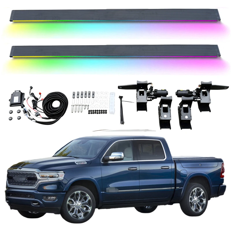 Automatic Electric Power Side Step Running Board LED light for Dodge RAM 1500 2500 Crew Cab 2012-2018 2019+
Automatic Electric Power Side Step Running Board LED light for Dodge RAM 1500 2500 Crew Cab 2012-2018 2019+