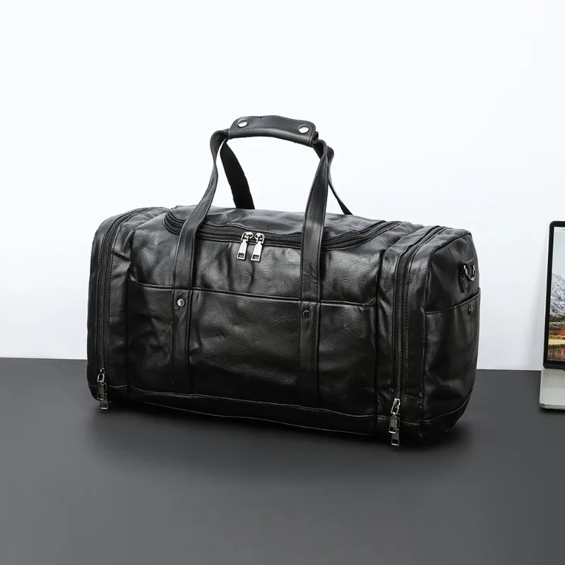 New Handbags Men Top-Handle Bags Large Capacity Business Travel Bag Luxury Fashion Men's Crossbody Bags PU Leather Duffel Bags
New Handbags Men Top-Handle Bags Large Capacity Business Travel Bag Luxury Fashion Men's Crossbody Bags PU Leather Duffel Bags