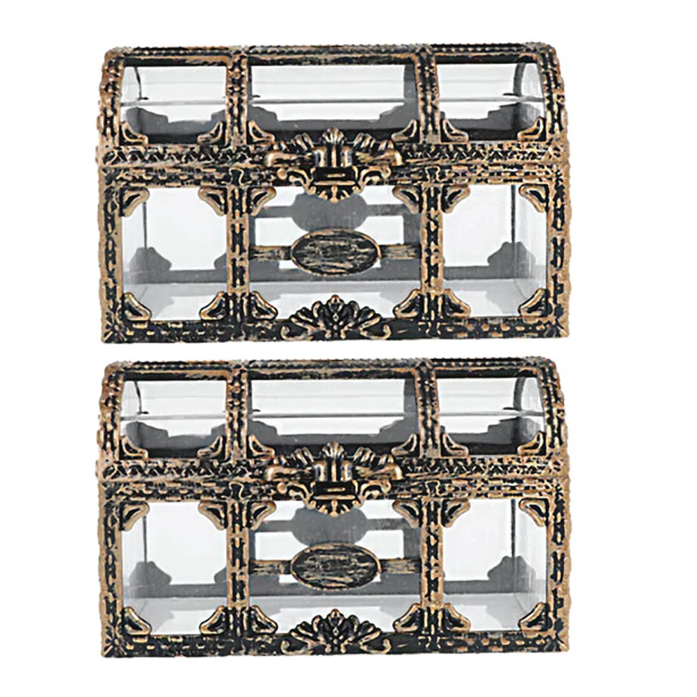 2 Pcs Transparent Gemstone Box Treasure Chest Plastic Jewelry Vintage Storage Box for Kids Party Favors Decorative Keepsake
2 Pcs Transparent Gemstone Box Treasure Chest Plastic Jewelry Vintage Storage Box for Kids Party Favors Decorative Keepsake