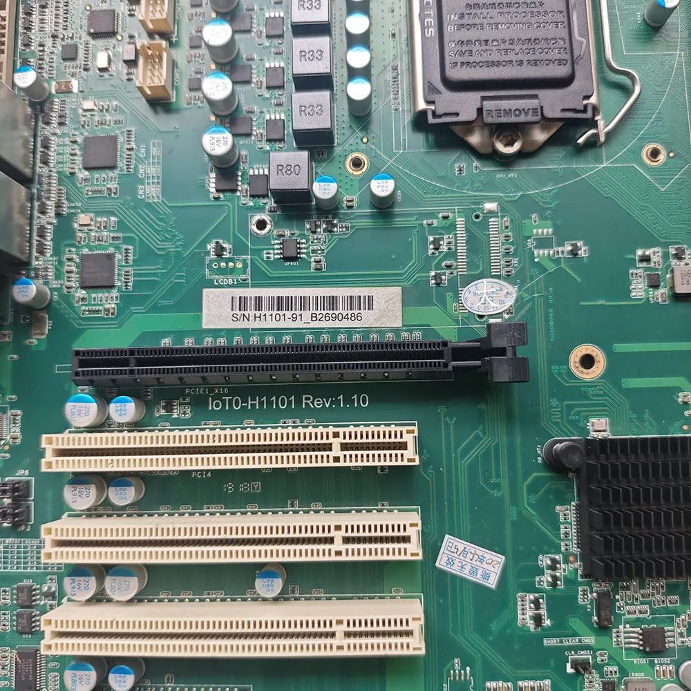 1151 pin industrial control motherboard dual network port IOTO-H1101 Rev1.10
1151 pin industrial control motherboard dual network port IOTO-H1101 Rev1.10