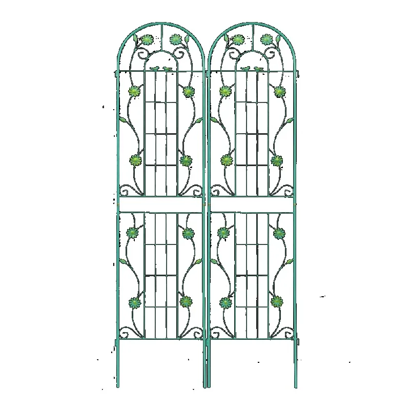 86.7" x 19.7" 2 Pack Metal Garden Trellis Rustproof Trellis Climb Frame for Climbing Plants Outdoor Flower Support Light Green
86.7" x 19.7" 2 Pack Metal Garden Trellis Rustproof Trellis Climb Frame for Climbing Plants Outdoor Flower Support Light Green