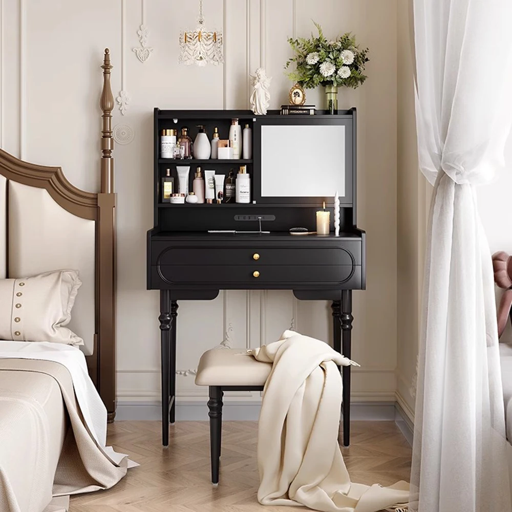 Black Jewelery Storage Dressing Table European Girl Luxury Tall Dressing Table Bedroom Mirror Cabinets Tavolo Trucco Accessories
Black Jewelery Storage Dressing Table European Girl Luxury Tall Dressing Table Bedroom Mirror Cabinets Tavolo Trucco Accessories