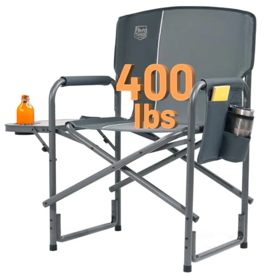 Aluminum Oversized Camping Chair for Outdoor Camping Lawn Picnic, Gray, Lightweight Portable with Side Table Detachable Pocket,
Aluminum Oversized Camping Chair for Outdoor Camping Lawn Picnic, Gray, Lightweight Portable with Side Table Detachable Pocket,