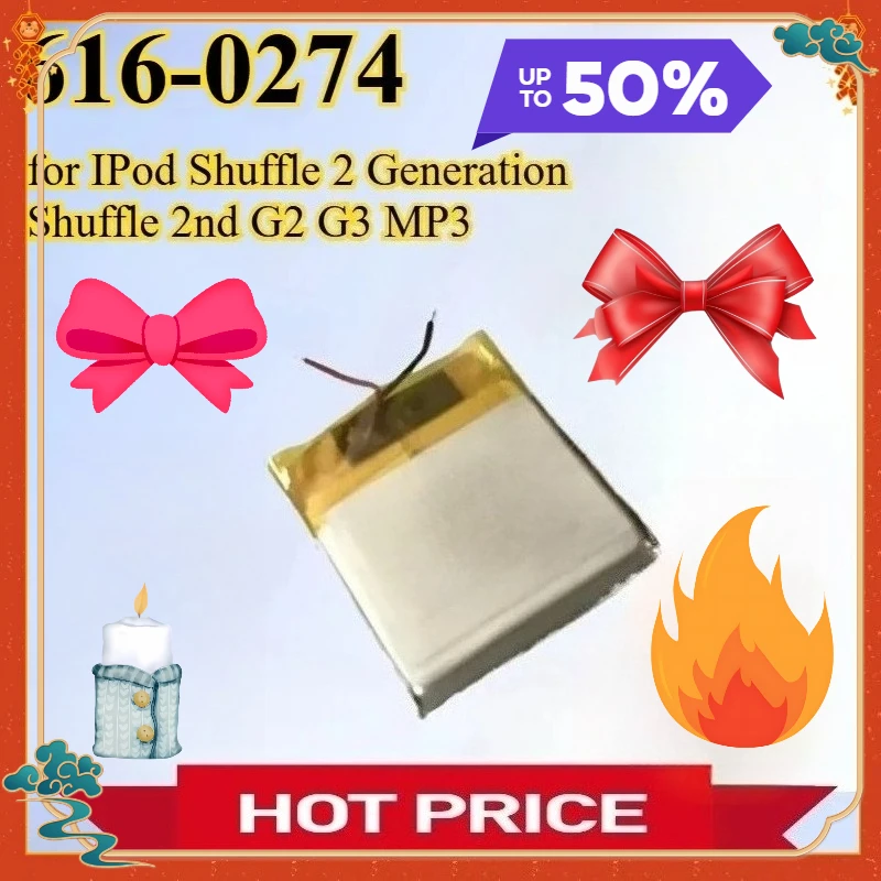 New 616-0274 616-0278 General-purpose Lipo Battery for IPod Shuffle 2 Generation Shuffle 2nd G2 G3 MP3 1GB with Repair Tools
New 616-0274 616-0278 General-purpose Lipo Battery for IPod Shuffle 2 Generation Shuffle 2nd G2 G3 MP3 1GB with Repair Tools