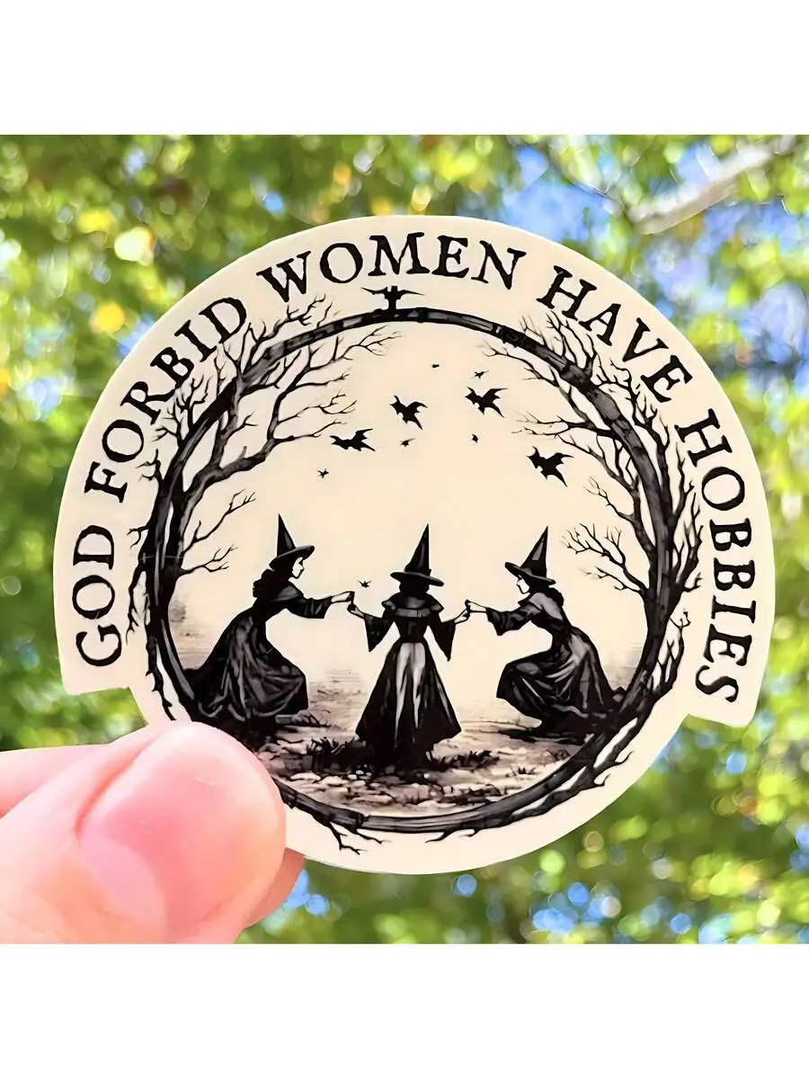 3 Inch Mystical Dancing Witches Vinyl Sticker — Removable Waterproof Gothic Decal for Laptop, Phone, Water Bottle, Journal, Note
3 Inch Mystical Dancing Witches Vinyl Sticker — Removable Waterproof Gothic Decal for Laptop, Phone, Water Bottle, Journal, Note