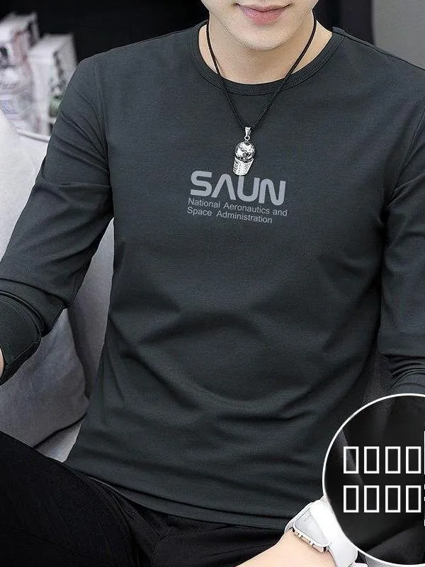 Модная мужская футболка с длинным рукавом и круглым вырезом из модала, базовая футболка, нижнее белье, толстовка, осенняя одежда, мягкая и удобная, для прогулок
Модная мужская футболка с длинным рукавом и круглым вырезом из модала, базовая футболка, нижнее белье, толстовка, осенняя одежда, мягкая и удобная, для прогулок