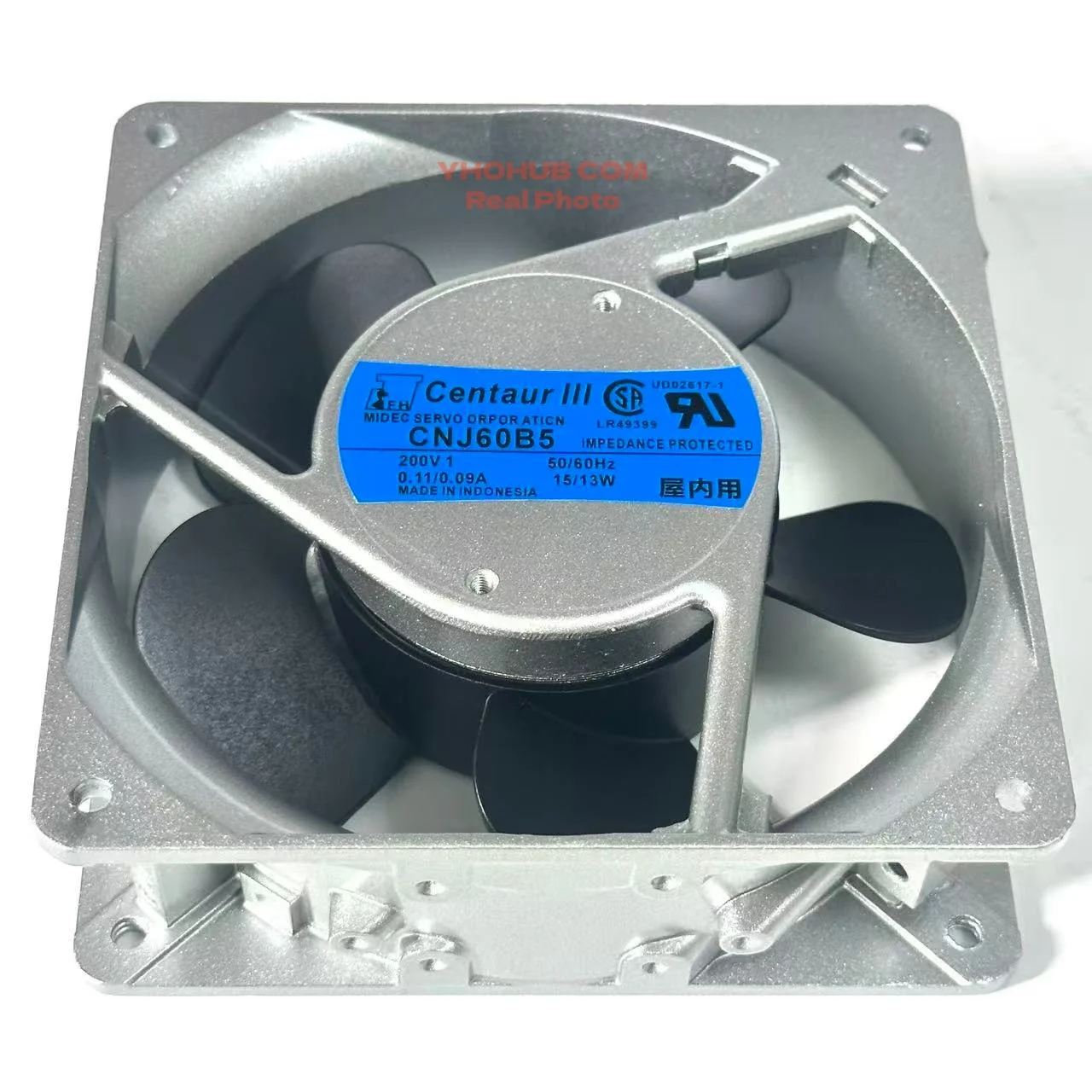 Nidec CNJ60B5 AC 220V 15W 120x120x38mm 2-Pin Server Cooling Fan
Nidec CNJ60B5 AC 220V 15W 120x120x38mm 2-Pin Server Cooling Fan