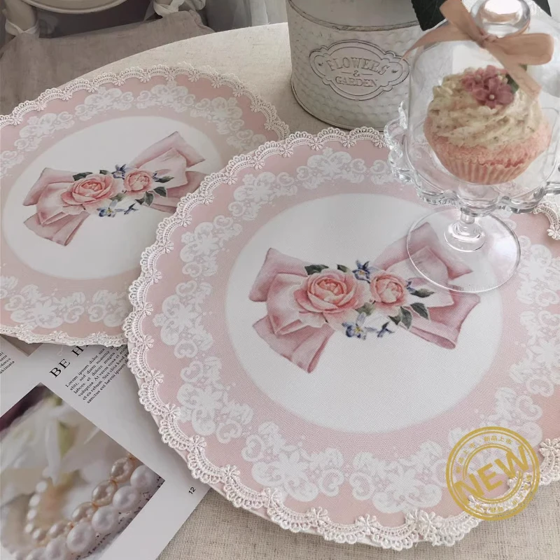 European Waterproof Coaster Placement Round Rose Heat Insulation Mat Dining Table Supplies Washable Table Mats Party Decors New
European Waterproof Coaster Placement Round Rose Heat Insulation Mat Dining Table Supplies Washable Table Mats Party Decors New