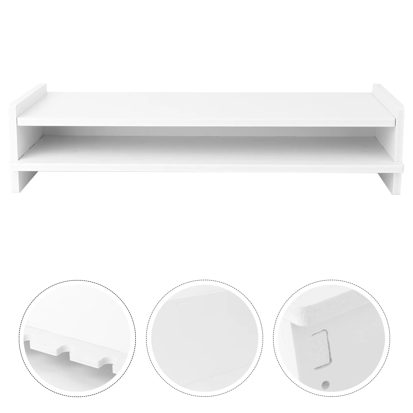 Laptop Elevated Rack Monitor Riser Computer Shelf Double Layers Storage Holder Desk ganizer Waterproof Quality Hardware Simple
Laptop Elevated Rack Monitor Riser Computer Shelf Double Layers Storage Holder Desk ganizer Waterproof Quality Hardware Simple