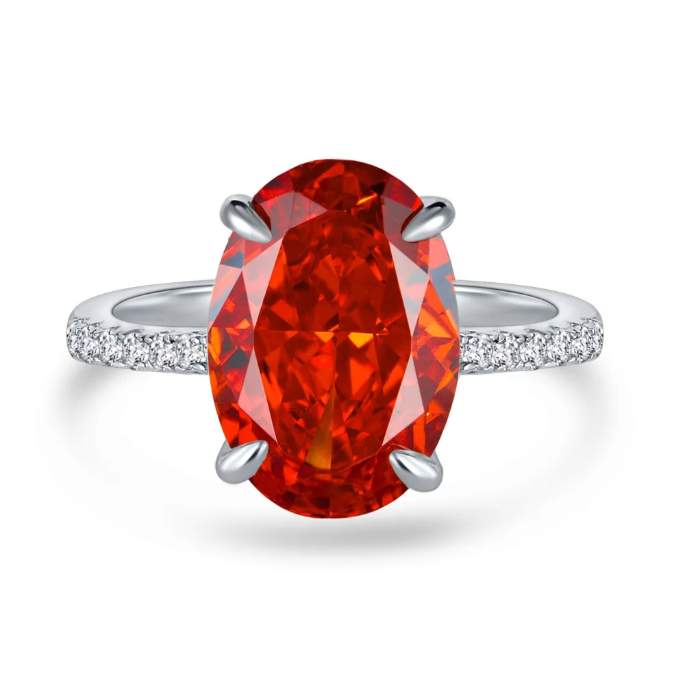 S925 Silver New 4-ct Padma Red High Carbon Diamond Ring Full Body 925 Inlaid Light Luxury Women's Ring Wedding Jewelry
S925 Silver New 4-ct Padma Red High Carbon Diamond Ring Full Body 925 Inlaid Light Luxury Women's Ring Wedding Jewelry