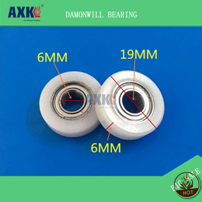 Plastic coated rubber wheel 6*19*6POM with screw thread bearing 696 positioning guide theory nylon wheel pulley 4PCS
Plastic coated rubber wheel 6*19*6POM with screw thread bearing 696 positioning guide theory nylon wheel pulley 4PCS