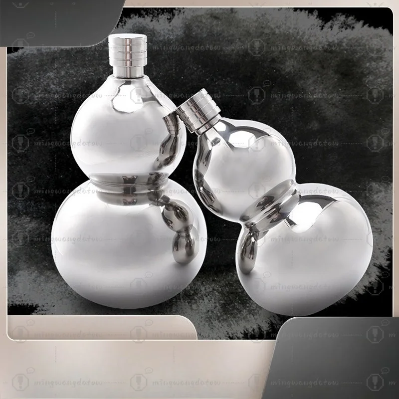 304 Stainless Steel Gourd Shaped Flask, Russian Style Portable Wine Bottle, Multi-Capacity Outdoor Sports Water Bottle
304 Stainless Steel Gourd Shaped Flask, Russian Style Portable Wine Bottle, Multi-Capacity Outdoor Sports Water Bottle
