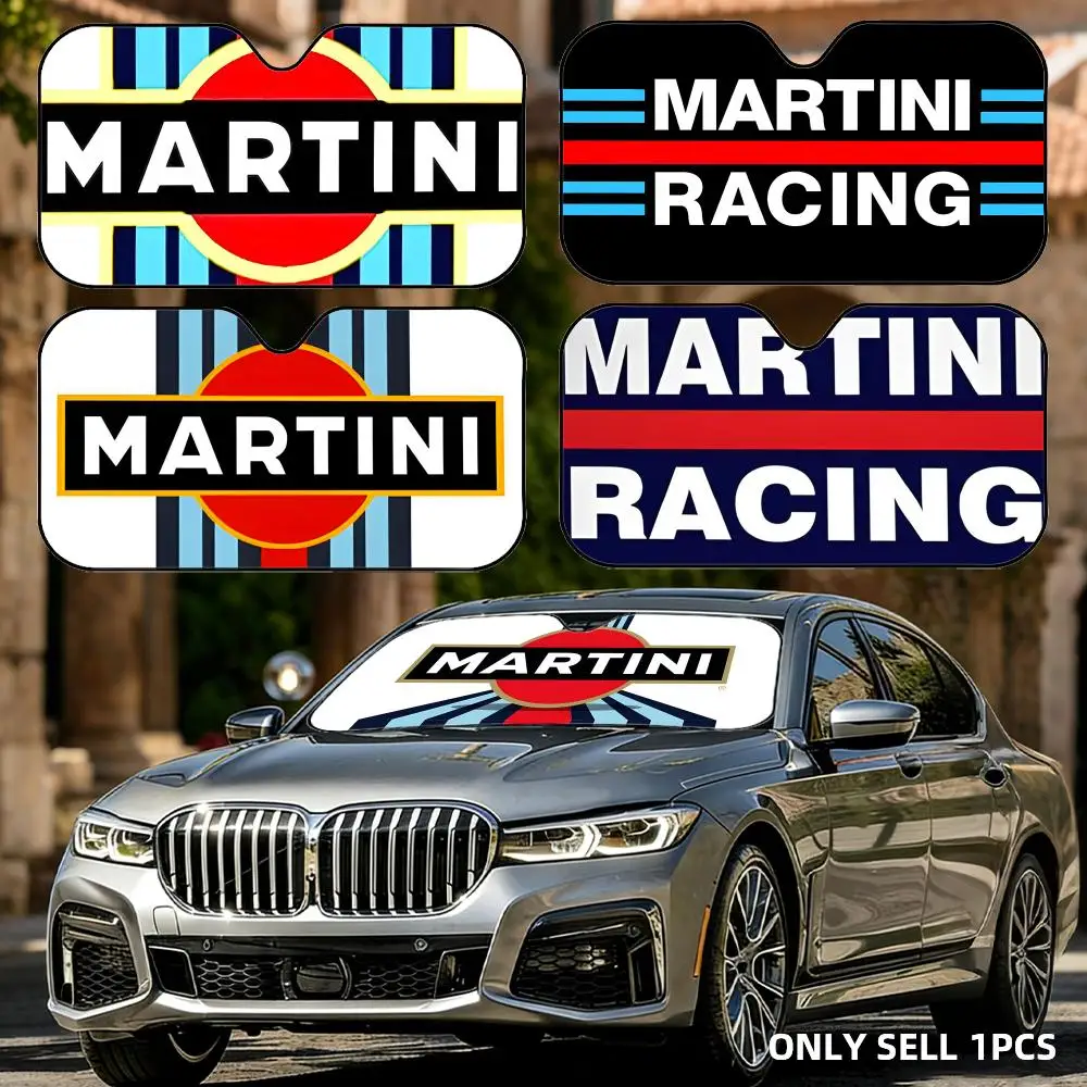 Fashion M-Martini Racing Sun Visor Foldable Aluminum Foil Car Windshield Sun Shade - UV Protection & Heat Insulation Visor
Fashion M-Martini Racing Sun Visor Foldable Aluminum Foil Car Windshield Sun Shade - UV Protection & Heat Insulation Visor