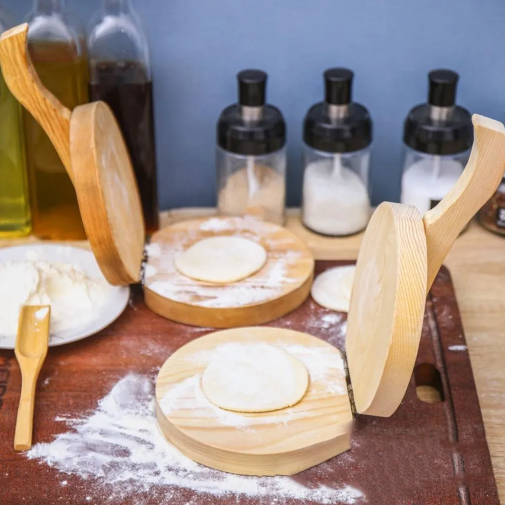 Wooden Dumpling Wrapper Presser Mold Labor-Saving Dumpling Dough Pressing Tool Kitchen Gadget for Dumplings Biscuits Empanadas
Wooden Dumpling Wrapper Presser Mold Labor-Saving Dumpling Dough Pressing Tool Kitchen Gadget for Dumplings Biscuits Empanadas