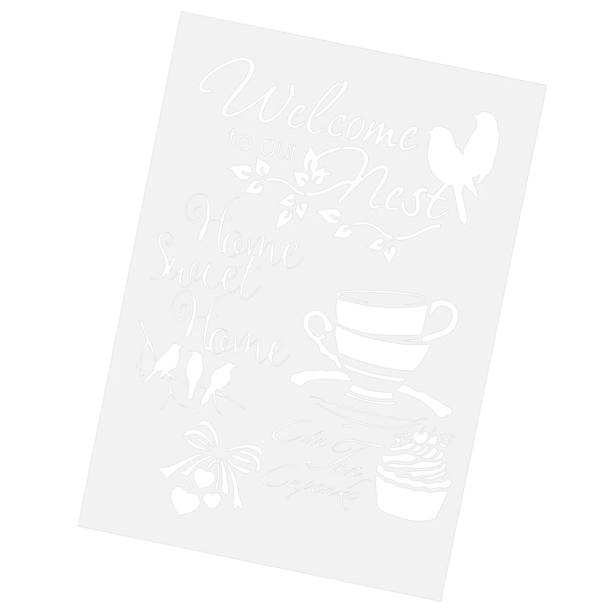 Reusable Painting Templates Hollow Stencil for Coffee Crafts DIY Wall Drawing Stencils Precise Design Portable
Reusable Painting Templates Hollow Stencil for Coffee Crafts DIY Wall Drawing Stencils Precise Design Portable