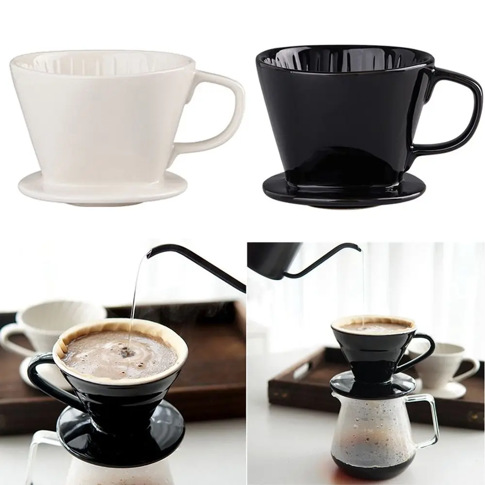 Reusable Over Coffee Maker Delicate Ceramic Portable Ceramic Coffee Dripper BPA-Free Flat Bottom Cone Drip Holder Camping
Reusable Over Coffee Maker Delicate Ceramic Portable Ceramic Coffee Dripper BPA-Free Flat Bottom Cone Drip Holder Camping