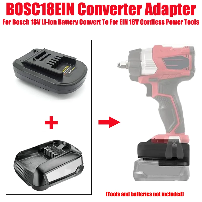 For PBA PSB PSR 18V Lithium Batteries BOSC18EIN Battery Adapter Converter for 18V Lithium Battery Cordless Power Tools Drills
For PBA PSB PSR 18V Lithium Batteries BOSC18EIN Battery Adapter Converter for 18V Lithium Battery Cordless Power Tools Drills
