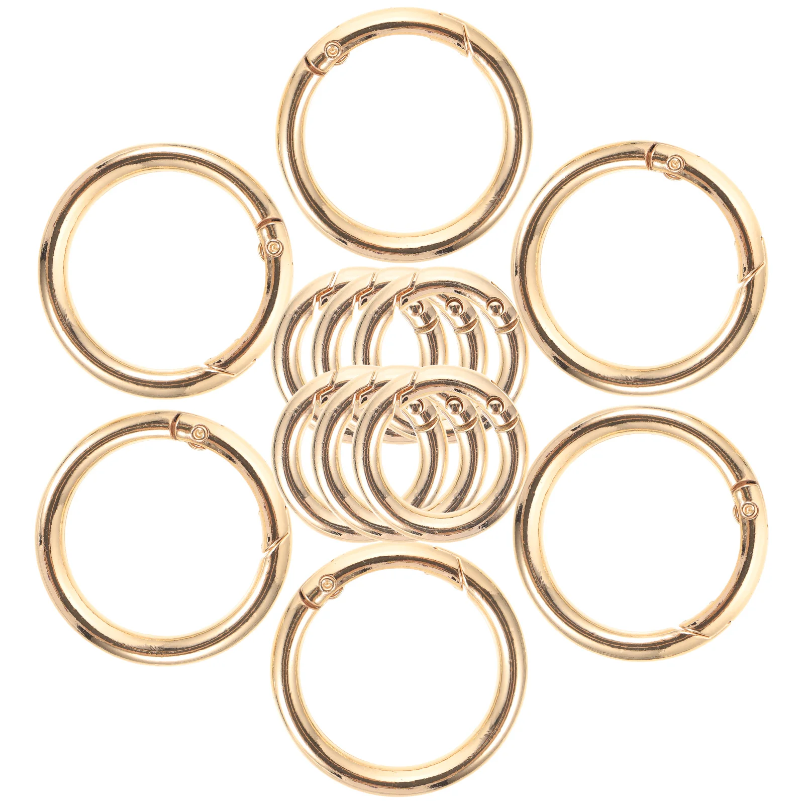 12 Pcs Spring Coil Key Bag Rings Buckle Circle Round Keychain Carabiner Clip Zinc Alloy Snap Buckles 4 0 Line 20mm 4 8
12 Pcs Spring Coil Key Bag Rings Buckle Circle Round Keychain Carabiner Clip Zinc Alloy Snap Buckles 4 0 Line 20mm 4 8