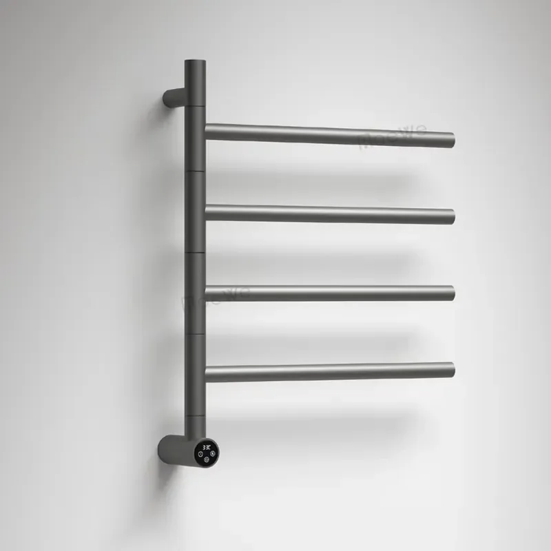 Rotatable Smart Control Electric Towel Warmer Adjustable Steel Heated Towel Rack for Hotel Use Bathroom Swing Towel Bar
Rotatable Smart Control Electric Towel Warmer Adjustable Steel Heated Towel Rack for Hotel Use Bathroom Swing Towel Bar