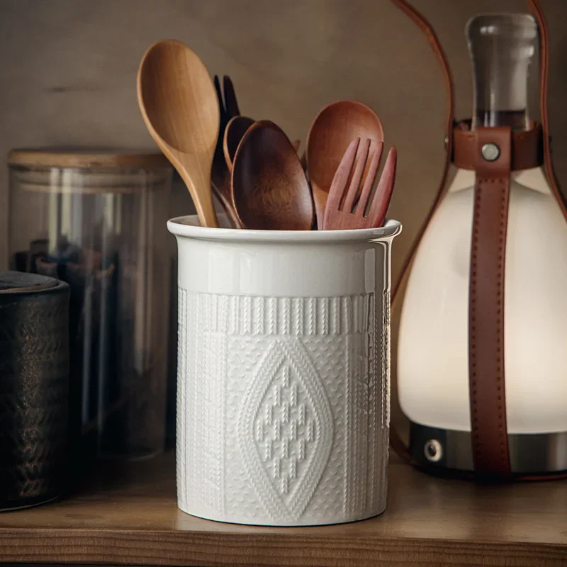 Porcelain Kitchen Utensil Holder for Countertop,Ceramic Storage Organizer for Knives Spoons and Forks,Cooking Tools Container
Porcelain Kitchen Utensil Holder for Countertop,Ceramic Storage Organizer for Knives Spoons and Forks,Cooking Tools Container