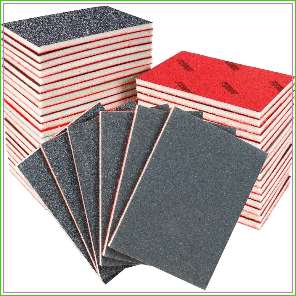36 Pcs Sanding Sponge Assortment 80/120/180/240/320/400 Grit, Washable & Reusable for Wood Metal Drywall
36 Pcs Sanding Sponge Assortment 80/120/180/240/320/400 Grit, Washable & Reusable for Wood Metal Drywall