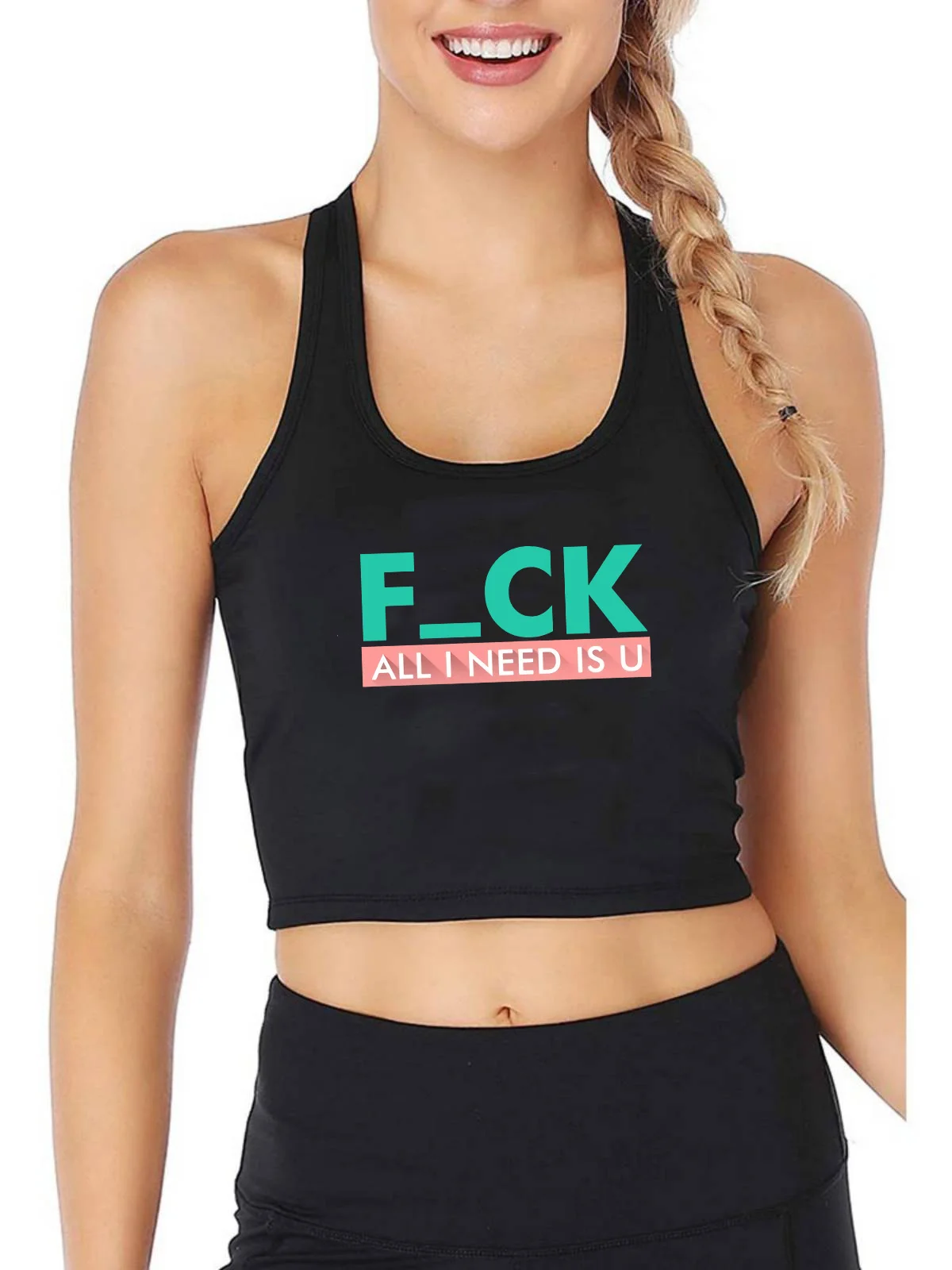 All I Need Is U Design Fashion Sexy Breathable Tank Top Women's Funny Yoga Sport Workout Crop Tops Summer Camisole
All I Need Is U Design Fashion Sexy Breathable Tank Top Women's Funny Yoga Sport Workout Crop Tops Summer Camisole