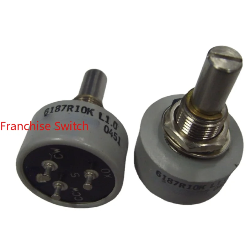 Conductive Plastic Potentiometer 360 Degree Unlimited 6187R-1K2K5K10K20K
Conductive Plastic Potentiometer 360 Degree Unlimited 6187R-1K2K5K10K20K