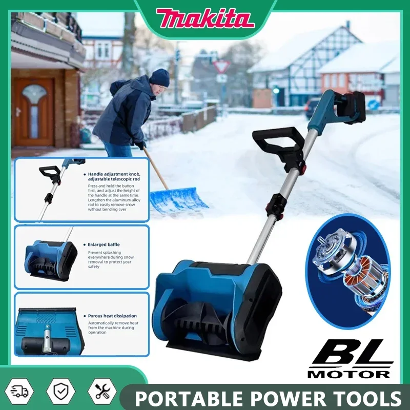 Makita Cordless Snow Shovel Snow Blower Shovel Carbon Steel ABS 21V Cold Resistant Safety with Batteries and for Patio
Makita Cordless Snow Shovel Snow Blower Shovel Carbon Steel ABS 21V Cold Resistant Safety with Batteries and for Patio