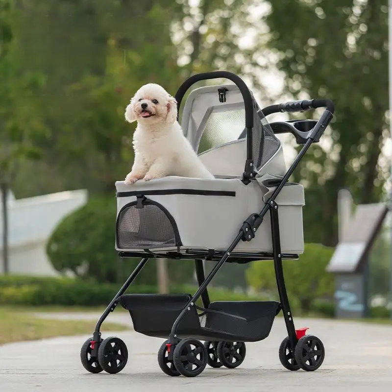 Легкая складная прогулочная коляска для домашних животных для маленьких собак и кошек, экспорт на международный рынок
Легкая складная прогулочная коляска для домашних животных для маленьких собак и кошек, экспорт на международный рынок