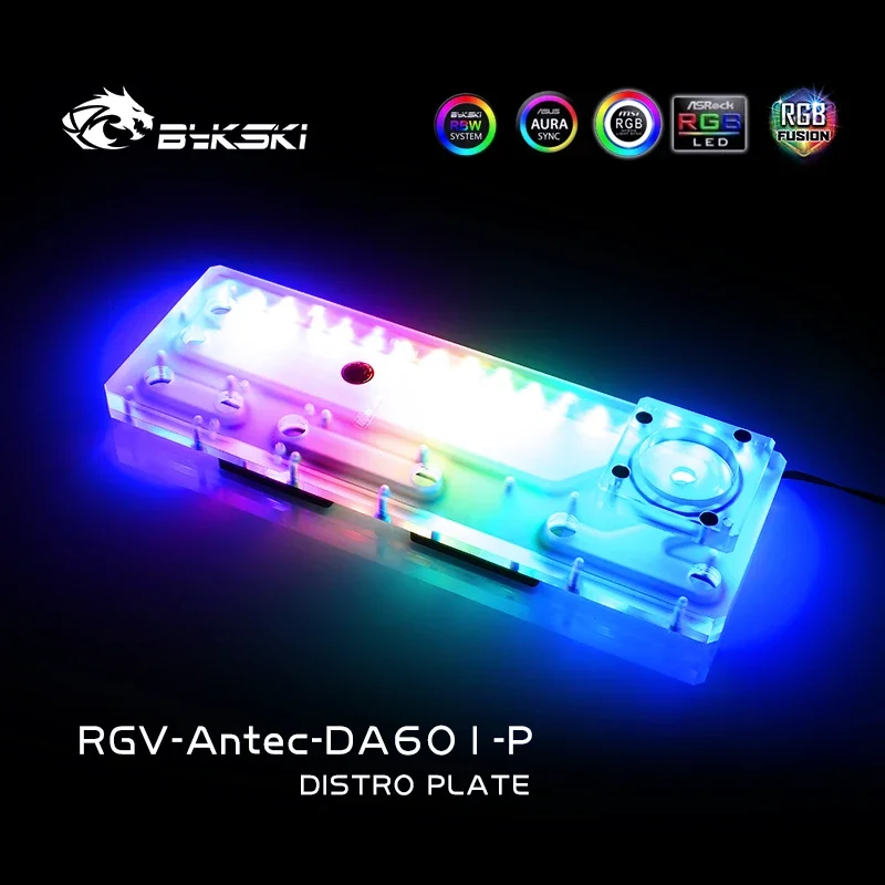 Bykski Distro Plate For Antec DA601 Case, RGB Acrylic Water Cooling Reservoir,12V/5V RGB SYNC, RGV-Antec-DA601-P
Bykski Distro Plate For Antec DA601 Case, RGB Acrylic Water Cooling Reservoir,12V/5V RGB SYNC, RGV-Antec-DA601-P