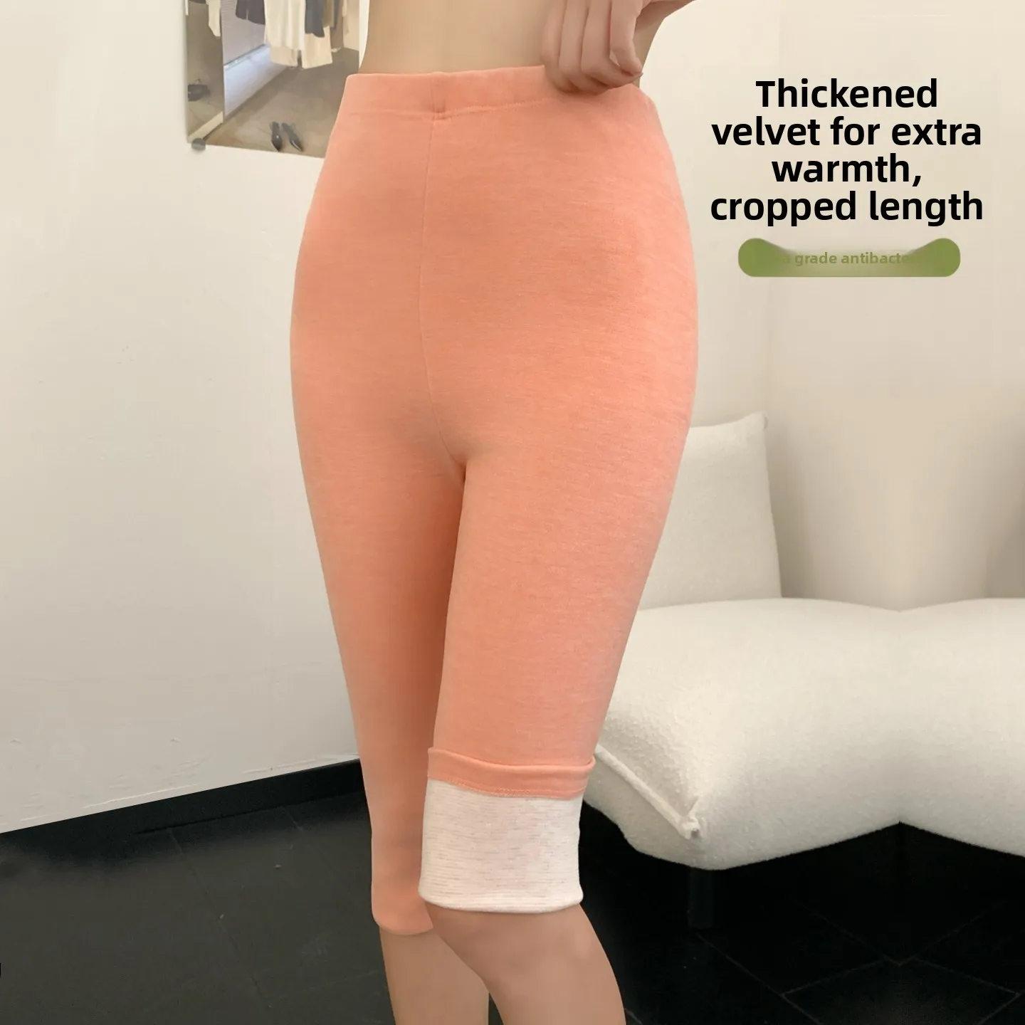 Thiened Fce Lined High Waist Seven-Foot Pants Women's Autumn Winter Warm Tights Skin-Tight Leggings High Elastici Fiber
Thiened Fce Lined High Waist Seven-Foot Pants Women's Autumn Winter Warm Tights Skin-Tight Leggings High Elastici Fiber