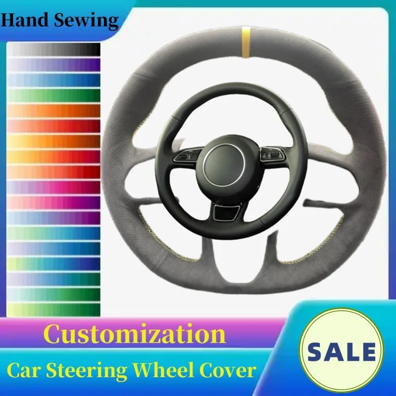 DIY Custom High-quality Suede Leather Steering Wheel Cover For Audi A1 A3 S3 A4 A5 S5 A7 S7 Q3 Q5 TT Auto Interior
DIY Custom High-quality Suede Leather Steering Wheel Cover For Audi A1 A3 S3 A4 A5 S5 A7 S7 Q3 Q5 TT Auto Interior