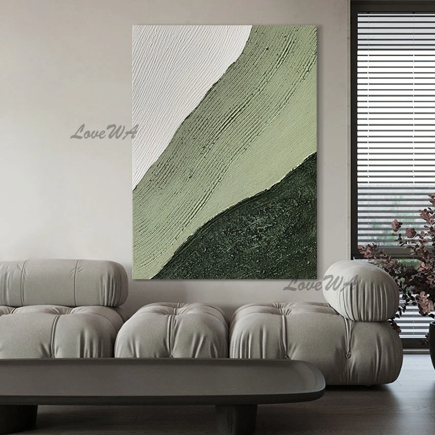 Modern Textured Wall Art Abstract Green Oil Painting Hand Painted Unframed Wall Decoration Canvas Artwork Piece Free Shipping
Modern Textured Wall Art Abstract Green Oil Painting Hand Painted Unframed Wall Decoration Canvas Artwork Piece Free Shipping