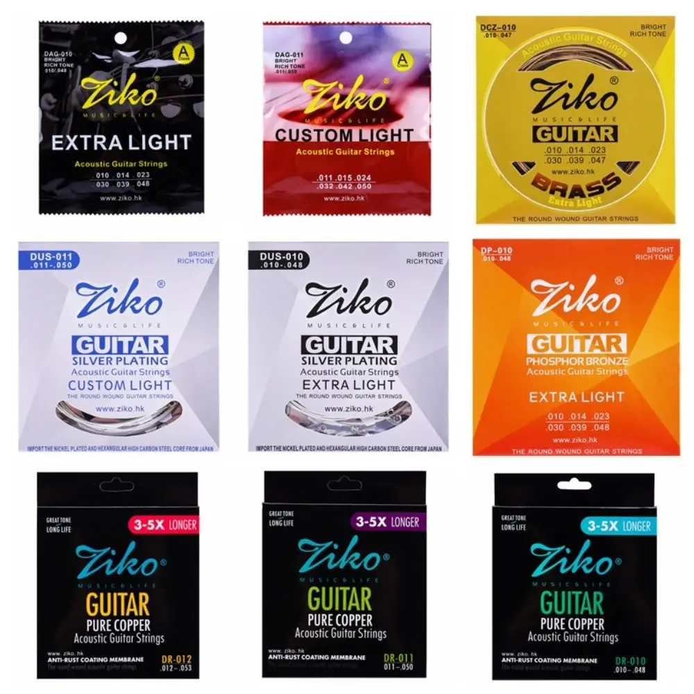 DCZ DAG DP DUS DR Acoustic Guitar Strings 6 Strings Set Hexagon Alloy Folk Guitar String Corrosion Resistant Brass Core
DCZ DAG DP DUS DR Acoustic Guitar Strings 6 Strings Set Hexagon Alloy Folk Guitar String Corrosion Resistant Brass Core