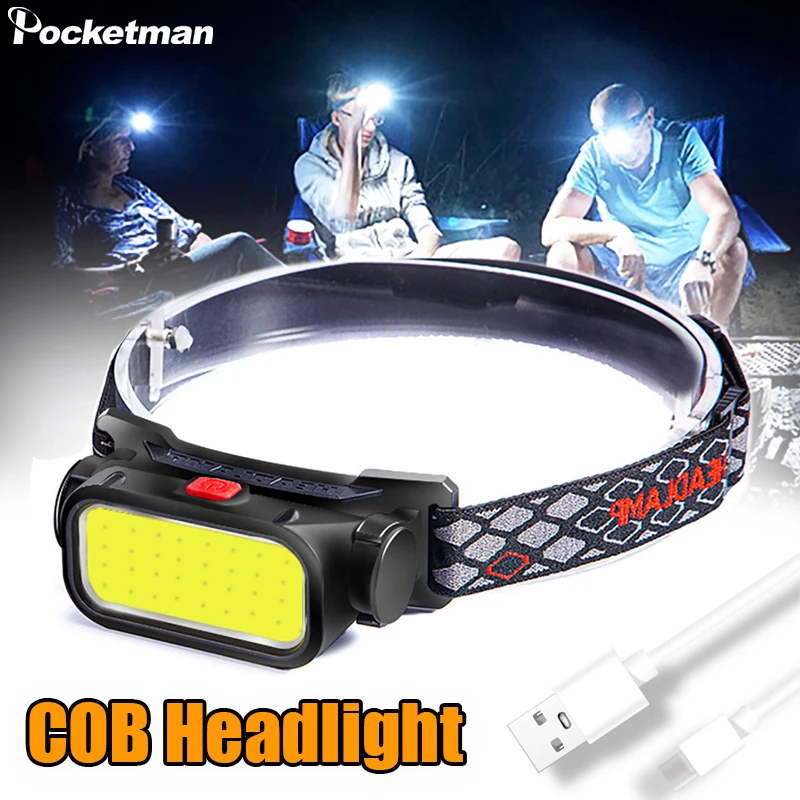 Portable Mini LED Headlamp With Built-in Battery COB Flashlight Waterproof USB Rechargeable Powerful Head Torch Lamp For Outdoor
Portable Mini LED Headlamp With Built-in Battery COB Flashlight Waterproof USB Rechargeable Powerful Head Torch Lamp For Outdoor