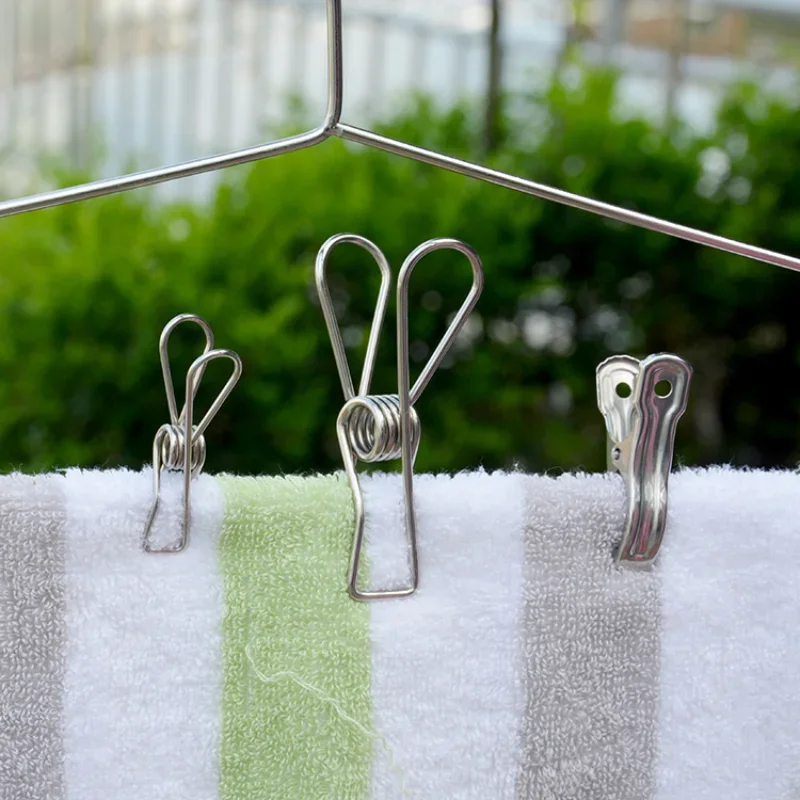 6cm/6.5cm Stainless Steel Clips Clothes Pins Pegs Holders Clothing Clamps Sealing Clip Household Clothespin Clips for Hangers
6cm/6.5cm Stainless Steel Clips Clothes Pins Pegs Holders Clothing Clamps Sealing Clip Household Clothespin Clips for Hangers