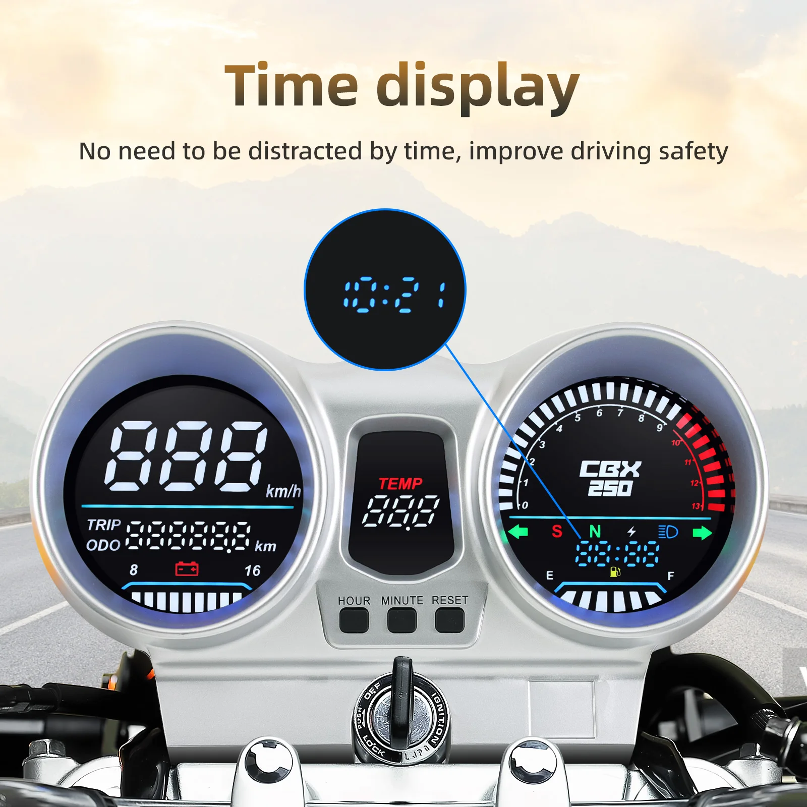 CBX250 CBF250 Twister 2001 a 2008 Motorcycles Speedometer Tachometer Gauge Odometer LCD Display Speed Meter For Honda EX5 
CBX250 CBF250 Twister 2001 a 2008 Motorcycles Speedometer Tachometer Gauge Odometer LCD Display Speed Meter For Honda EX5