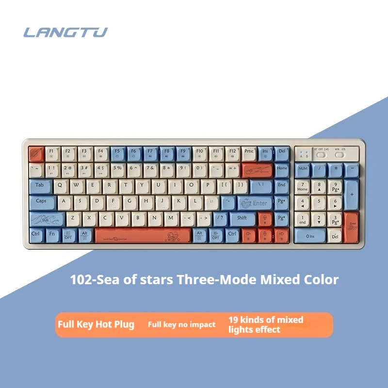 Langtu Gk102 Mechanical Keyboard And Mouse Set Esports Game Dedicated Computer Office Wireless Bluetooth Tri-Mode
Langtu Gk102 Mechanical Keyboard And Mouse Set Esports Game Dedicated Computer Office Wireless Bluetooth Tri-Mode