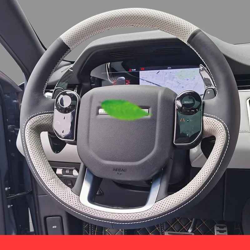 Leather for Land Rover Range Rover Sports Defender Discovery 5 Discovery 4 Freelander 2 Hand Sewing Car Steering Wheel Cover
Leather for Land Rover Range Rover Sports Defender Discovery 5 Discovery 4 Freelander 2 Hand Sewing Car Steering Wheel Cover