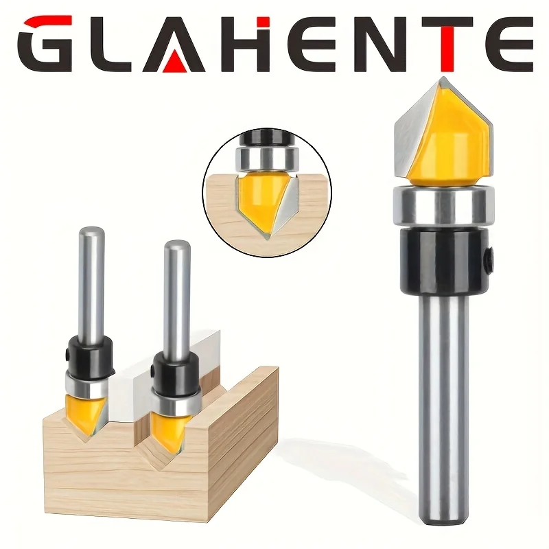  "90 ° Фреза с V-образным пазом на подшипнике, твердосплавная 1/4 дюйма — для формирования APB и обрезки с ЧПУ»
"90 ° Фреза с V-образным пазом на подшипнике, твердосплавная 1/4 дюйма — для формирования APB и обрезки с ЧПУ» 